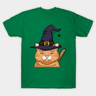 kitty cute halloween witches T-Shirt